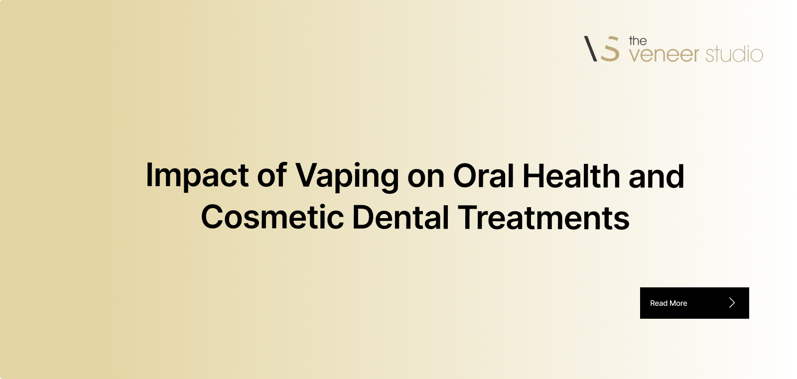 Vaping effect on oral health